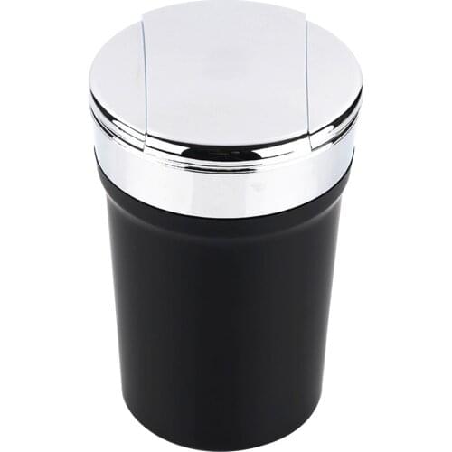 Home Office Styling Gift Holder Cup Multipurpose Travel Portable Interior Accessory Mini Car Ashtray Universal With LED Light