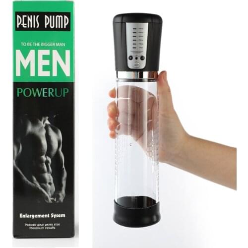 Electric Penis Enlargement Pump Men Penis Bigger Enlarger Tool Strong Automatic Penis Powerful Suction Sex Toy Penis Extend Toys