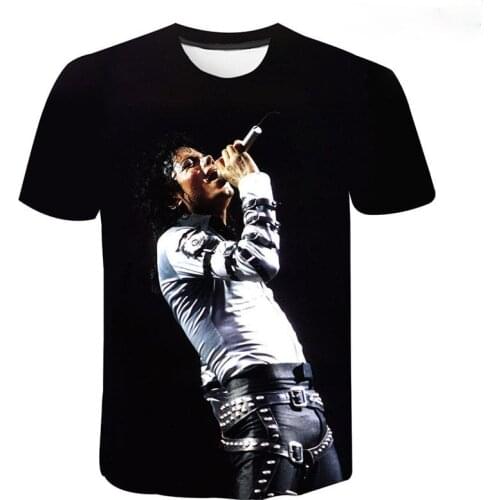 New Summer Michael Jackson 3D T Shirt Men Women Children Casual Fashion Streetwear Boy Girl Kids Printed T-shirt