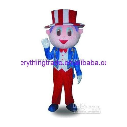 Hot sale Cute Character Adult lovely cute fashion uncle Sam man Mascot Costume fancy dress Halloween party costume