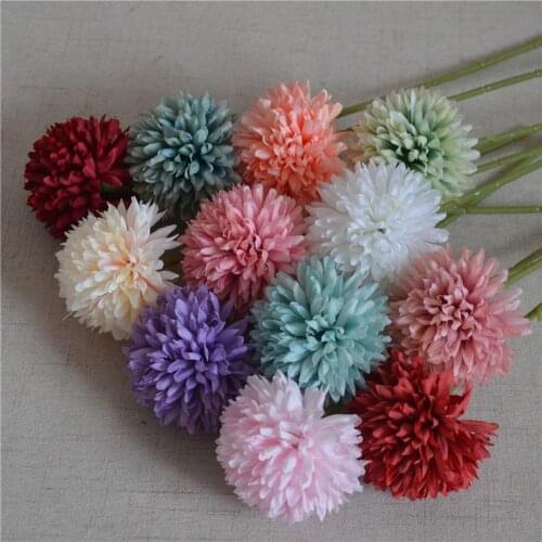 28cm Artificial Dandelion Flower Bouquet for Home Garden Decoration Fake Flowers DIY Wedding Arches Flower Wall Garland Flores
