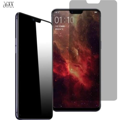 JGKK For OPPO R15 R15 Pro F7 F5 R9 R9S Privacy Screen Protector Premium Anti-Spy Tempered Glass Case-Friendly Screen Protector