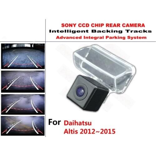 For Daihatsu Altis 2012~2015 HD CCD Intelligent Dynamic Trajectory Rear View Reverse Backup Tracks Camera Night Vision