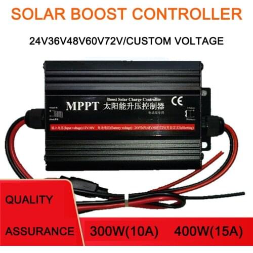 MPPT Solar Boost Charging Controller 36V 24V 48V 60V 72V Electric Battery Car