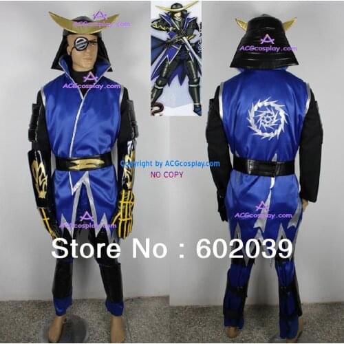 Sengoku Basara 2 Date Masamune cosplay costume include head wear GOOD quality ACGcosplay