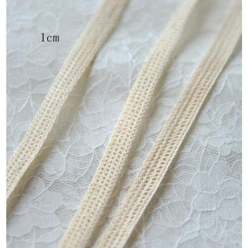 Hot Exquisite 10 Meters Hollow Flower Lace Trim Crocheted Cotton Lace Embroidery Sewing DIY Accessories 10mm