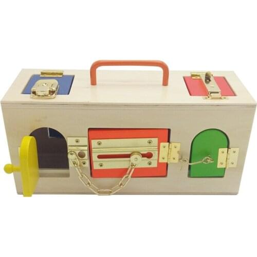 Montessori Materials Different Lock International Edition For Kid Preschool Educational Toy Colorful Safe Top Grade Tool
