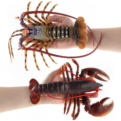 Simulation Lobster Model Sea Animal Action Figure Figurine Dolls Kids Early Educational Toy Gift