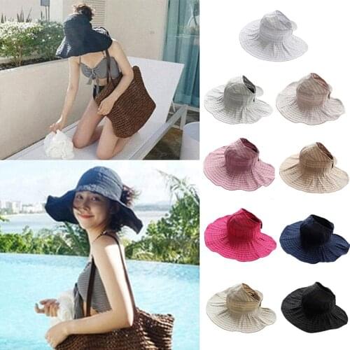 New Arrival High Quality Summer Sportwear Womens Foldable Visor Cloth Hat