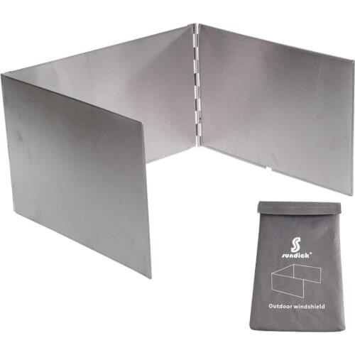 Outdoor Camping Furnace Windscreen Stainless Steel Portable Gas Cooker Stove Windshield Outdoor Picnic Hiking Accessories