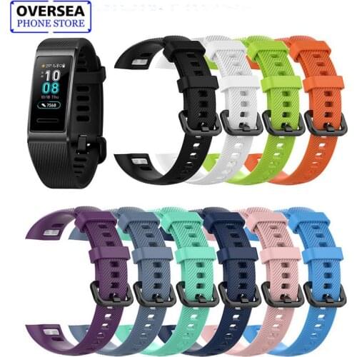Sport Silicone Watchband For Huawei Band 3 Pro Wristband Replacement Original Soft Fashion Strap Bracelet