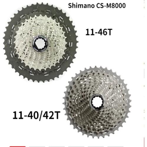 SHIMANO Deore XT CS M8000 Cogs Freewheel Mountain Bike MTB 11 speed M8000 Cassette Sprocket 11-40T 11-42T 11-46T