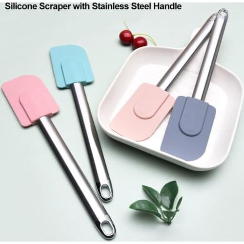 Multicolor Food Grade Non Stick Butter Cooking Silicone Spatula Set Cookie Pastry Scraper Cake Baking Spatula Silicone Spatula