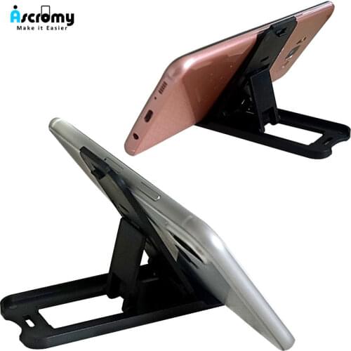 Ascromy Mini Mobile Phone Holder Foldable Desk Stand Holder Adjustable Universal for iPhone 7 8 6 X Samsung Xiaomi Andorid Phone