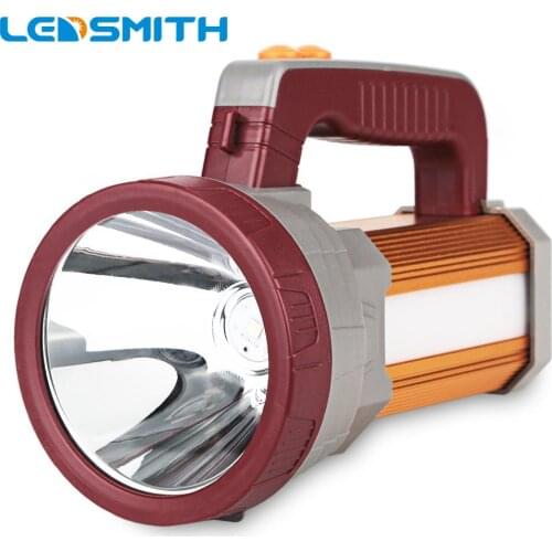 LED Searching Flashlight 18650 Battery 18000mAh USB Rechargeable Outdoor Portable Handheld Multi-function Camping Lamp