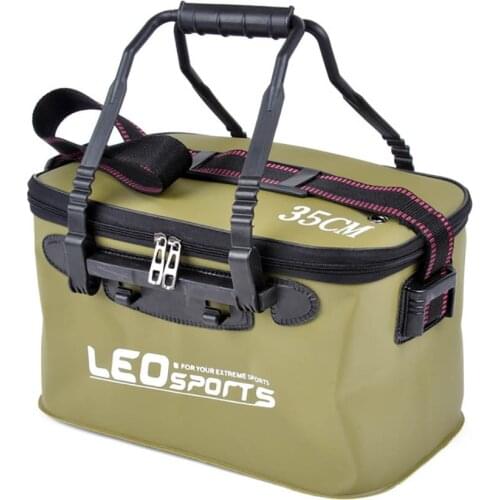 Outdoor Folding EVA Bucket Fishing Bag Storage Waterproof Fishing Tackle Box Portable Camping Bucket with Handle New Style