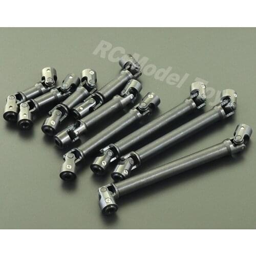Universal Joint Internal Spline Hardened Steel Drive Shaft for 1/10 RC Crawler Car Axial SCX10 TRX4 REDCAT GEN8 RGT86100 D90 TF2