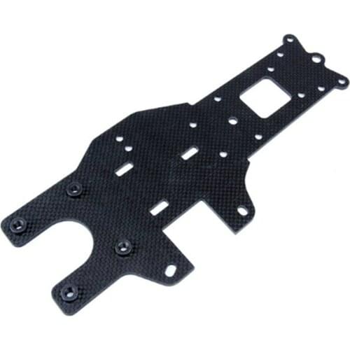 Carbon Fiber Rear Chassis Plate Fit for 1/5 HPI ROVAN ROFUN KM GTB TS BAJA 5B