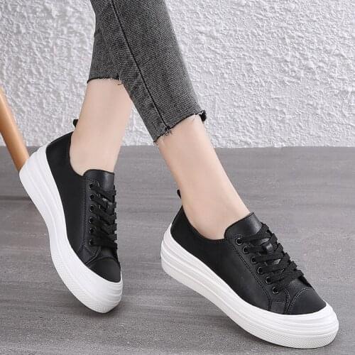 2020 Tennis Shoes for Woman Comfortable Breathable Women black White Shoes Female Platform Sneakers Basket Chaussure Femme