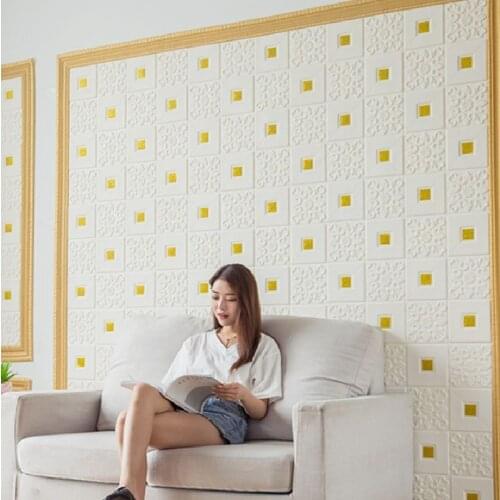 10 Pcs 3D Wall Stickers Imitation Brick Wall Bedroom Decoration Ceiling Stickers Wallpaper for Living Room Bedroom