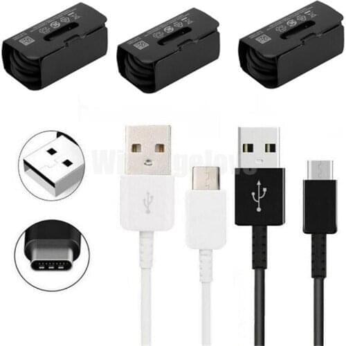 100pcs/lot 1m Type-C usb c s10 USB Data Sync Cable Charging Cord For Samsung S8 S9 S10 Note 10 pro S10