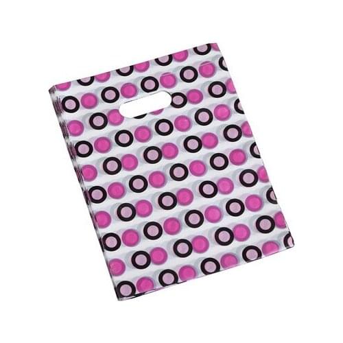 100Pcs Mini Plastic Jewelry Gift Bag Shopping Pouch 20*15CM