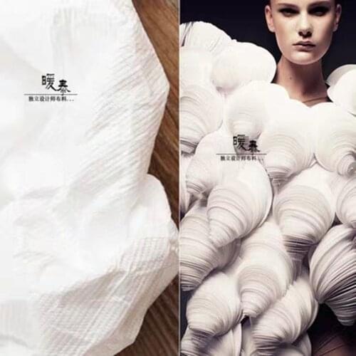 Soft White Tyvek Washing Breathe Paper Waterproof DIY Bags Coat Wallet Craft Paper Clothes Designer Fabric 100*100cm
