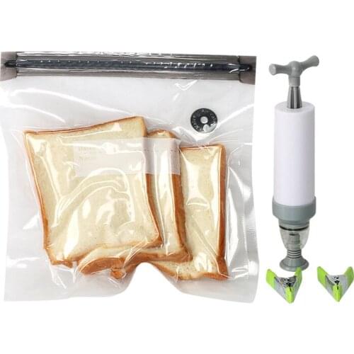 13 Pcs Vacuum Compression Bag Hand Pump Lines Vacuum Bag Cooked Food Freshness Protection Packaging Bag Vacuum Sealed Air Bag