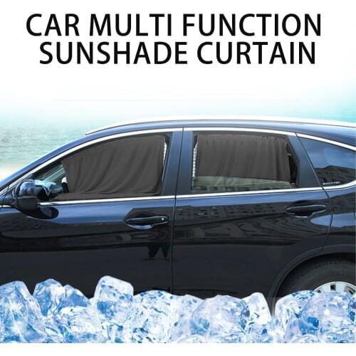 2 pcs 50L Car Anti-UV Side Window Sunshades Car Window Shade Curtain Auto Rear Windshield Sun Block For Most Of Cars SUV