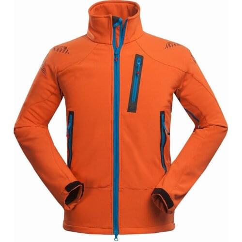 2021 Male Soft shell Windbreaker Jacket Male Outdoor Waterproof Thermal Mountain Climbing Sports Anti-UV Fleece Breathable Coat
