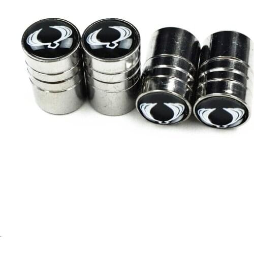 4pcs Car-Styling Car Stickers Stainless Steel Emblems Badge For Ssangyong kyron rexton korando actyon car accessories