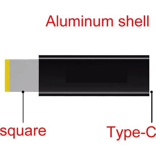 USB-C Type C Female to Rectangle Male PD DC Power Adapter Square Charger Converter 45W/65W 3.25A for Lenovo Thinkpad Laptop