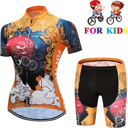 Kids Team cycling jersey 2019 quick dry girl Ropa Ciclismo bicycling shirts bike bibs