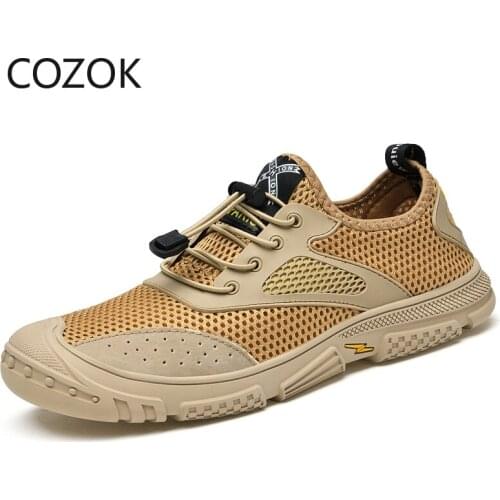 Breathable Mesh Men Sneakers Comfortable Men Casual Shoes Soft Anti-slip Mens Shoes Outdoor Walking Shoes Zapatillas Hombre