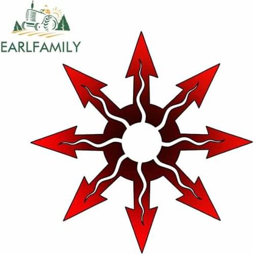 EARLFAMILY 13cm x 12.3cm For Red Arrow Punk Scratch-Proof Car Stickers Car Decoration Decal Vinyl Material Laptop For VAN JDM RV