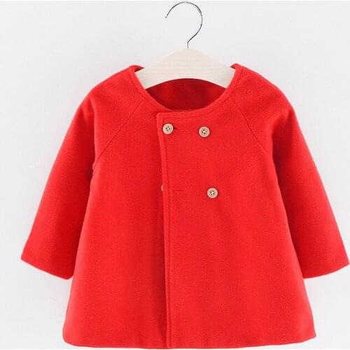 Hot New Winter Baby Girls Cloak Round Neck Long Sleeve Coat Children Baby Girl Cloths Kids Childrens Clothing