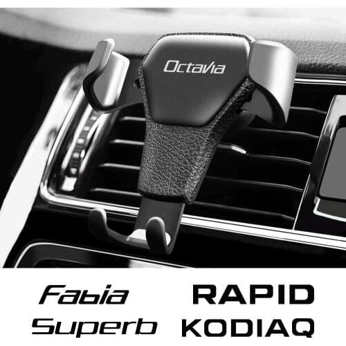 Gravity Car Mobilephone Holder For Skoda Octavia Fabia Rapid Superb Kodiaq Scala Karoq Citigo Kamiq Roomster Car Accessories