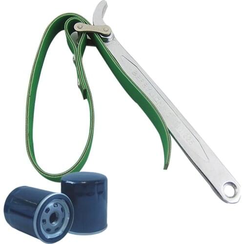 9" Belt Type Oil Filter Wrench High Carbon Steel Oil Filter Removel Tools Oil Extractor Wrench Spanner Key Hand Tool