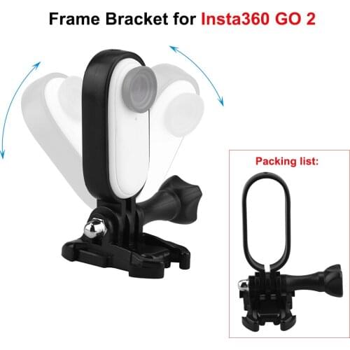 Frame Bracket for Insta360 Go 2 Protective Frame Mount Aluminum Alloy 1/4 Adapter Adjustable Bracket Stabilizer Accessories