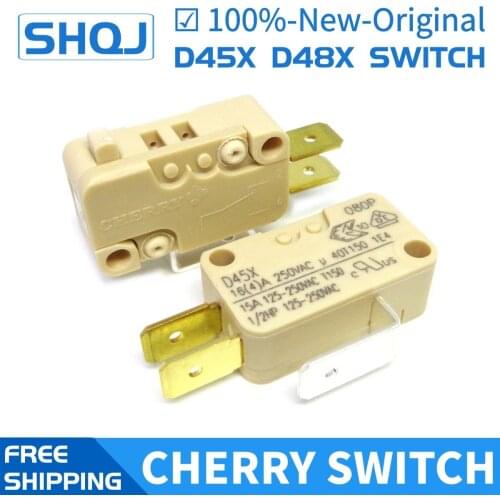 Original CHERRY micro switch D45X 16A short/long/pulley/bent handle 10A 250V