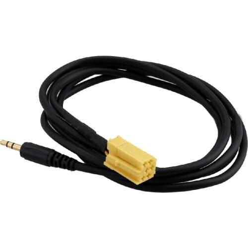 Mini-ISO Connection Radio Navigation Units 3.5 AUX Adapter 1M Data Cables