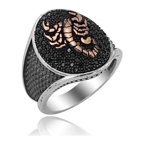 925 Silver Ottoman Rings for Man Ethnic Silver Rings for Men