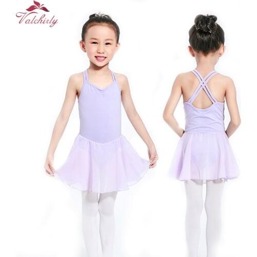 New Ballet Tutu Dance Costume Lavender Ballet Leotard Dress for kids and Girls