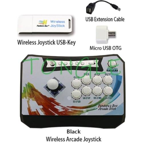 New Pandora Box Original Wireless arcade joystick with USB-Key Wireless receiver Kit zero delay controles XBOX360 PS3 PC Android