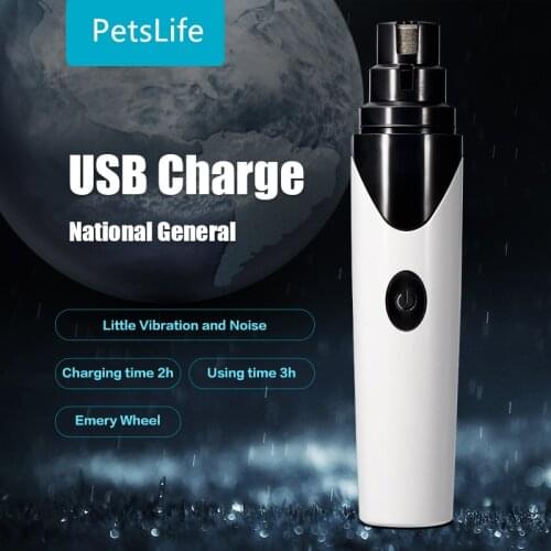 USB Rechargeable Electric Dog Nail Trimmer Safe painless Nail Clipper For Dog Pet grooming supplies Big dog nail trimming Grinde