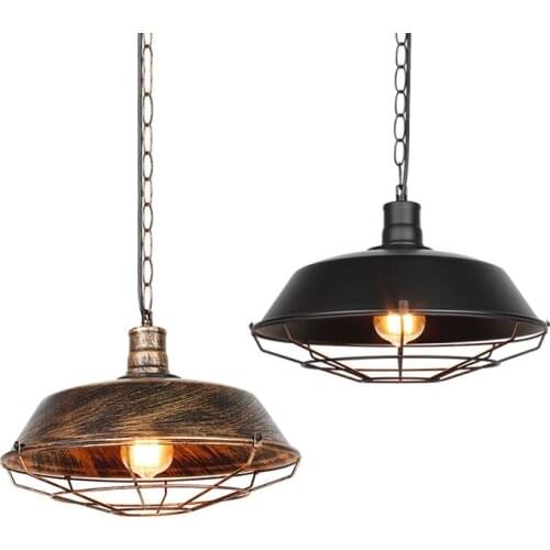 Retro industrial Pendant Light for Kitchen bar Living dining room American loft Wrought iron LED decor home lighting fixtures