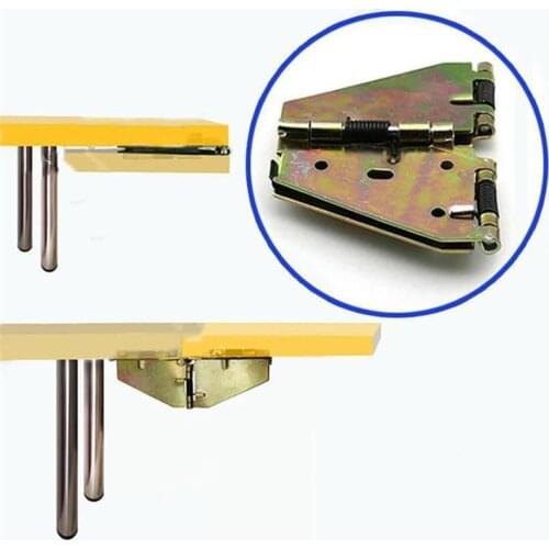 2pcs Dining table desk folding hinge Round Cross Spring Butterfly Hinges Desktop Top Flap Extend Frame Home Hardware Accessories