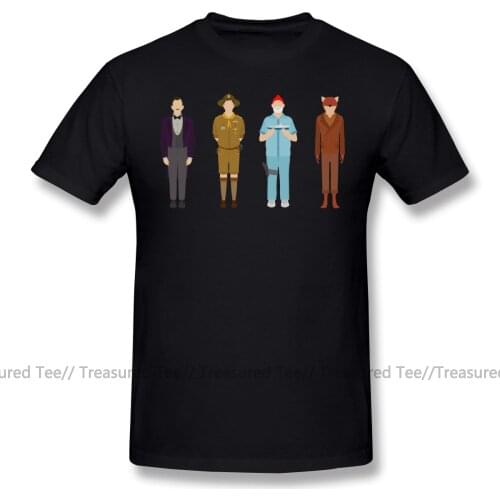Wes Anderson T Shirt Wes Anderson Collection T-Shirt Cotton Mens Tee Shirt Short Sleeve Big Graphic Cute Beach Tshirt
