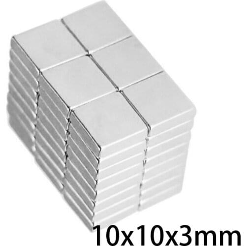 10~200pcs 10x10x3 mm Quadrate Powerful Magnets 10x10mm Neodymium Magnetic N35 10x10x3mm Block Strong Magnet 10*10*3 mm