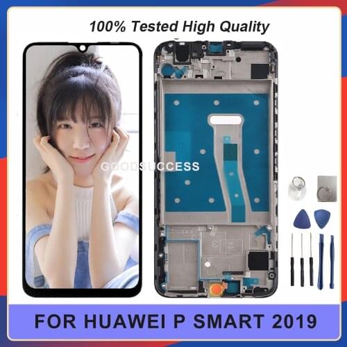 100% Tested 6.21'' For Huawei P Smart 2019 LCD Display Touch Screen Digitizer Assembly POT-LX3 POT-L23 POT-LX1 Enjoy 9S Lcds